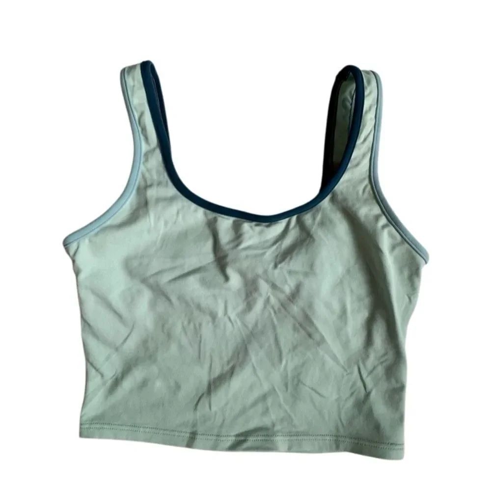 J. Crew Womens Green Tankini Crop Tank Lined Made in USA SZ S